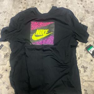 Purple and Neon Nike shirt